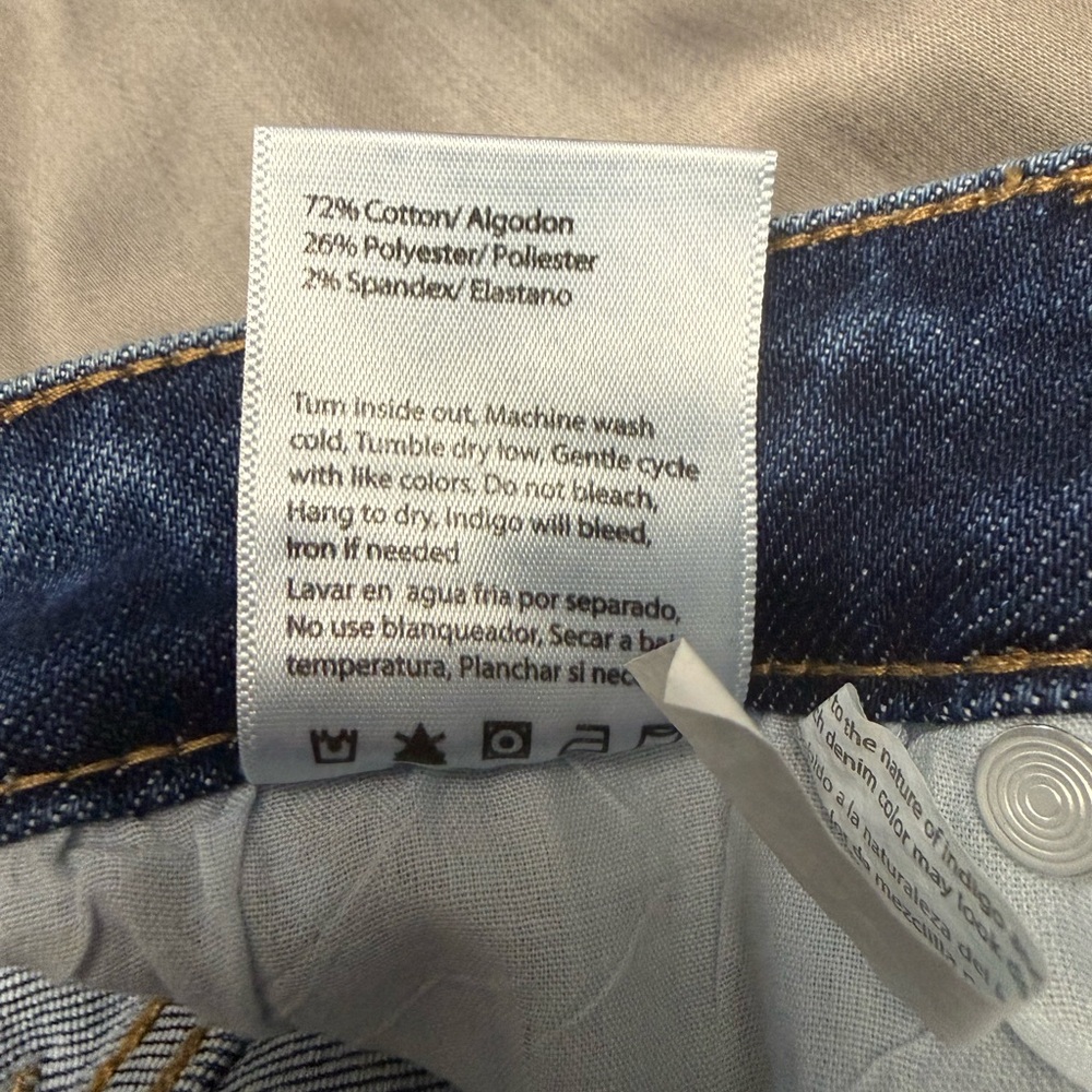 Women's Flare Cargo Jeans in Blue - Picture 4 of 4